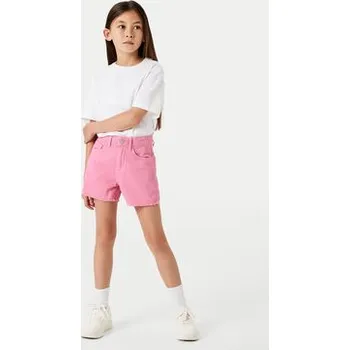 Dámské kraťasy NAME IT Džínové šortky Rose 13239003 Růžová Mom Fit 128