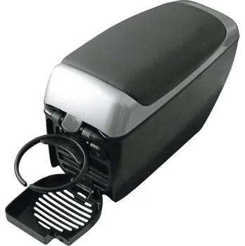 Loketní opěrka Loketní opěrka do auta s úložným prostorem 290x115 stříbrná