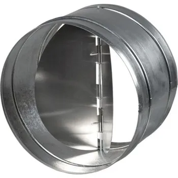 Domácí ventilátor Spojka s klapkou 125mm VENTS KOM 125 pozinkovaný ocelový plech 1009943