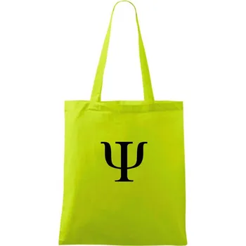 Psychologie znak - Taška bavlněná - 42 x 38 cm ( Limetková )