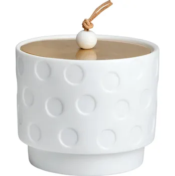 Šperkovnice Bílá porcelánová krabička BIG DOTS