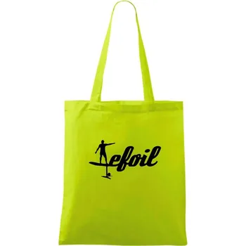 Efoil logo psací - Taška bavlněná - 42 x 38 cm ( Limetková )
