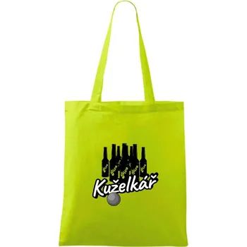Kuželkář / kuželkářka pivo - Taška bavlněná - 42 x 38 cm ( Limetková )