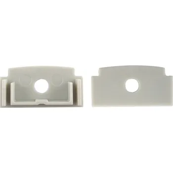 LED páska MCLED KONCOVKA S OTVOREM PRO AZ STŘÍBRNÁ 1KS ML-762.039.43.1