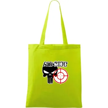 Airsoft lebka - Taška bavlněná - 42 x 38 cm ( Limetková )