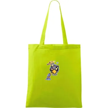 Znamení komiks vodnář - Taška bavlněná - 42 x 38 cm ( Limetková )