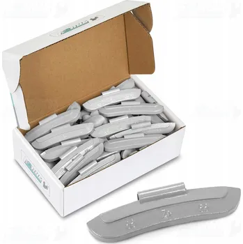 Sada na opravu pneumatiky Zinkové (Zn) vyvažovací závaží 55g, povrchově upravené, naklepávací pro ocelové disky kol, balení 50 Ks.