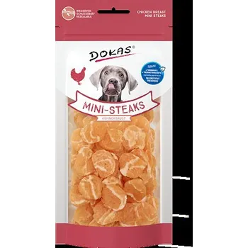 Pamlsek pro psa Dokas Mini steaky z kuřecích prsou 50 g