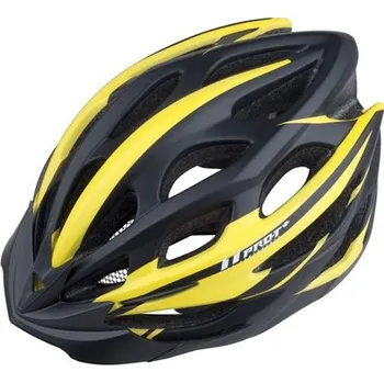 Cyklistická přilba Cyklo helma PRO-T Plus Alcazar In mold černo-žlutá, M 55-58