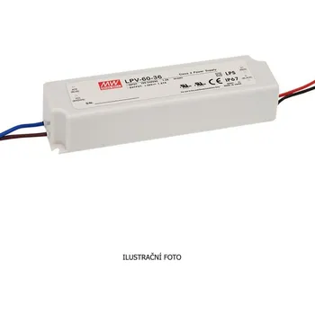 spínaný zdroj AKAM ZDROJ LPV-60-12 - LED NAPÁJEČ 12V 60VA IP67 ROZMĚRY 163X43X32MM, 11602