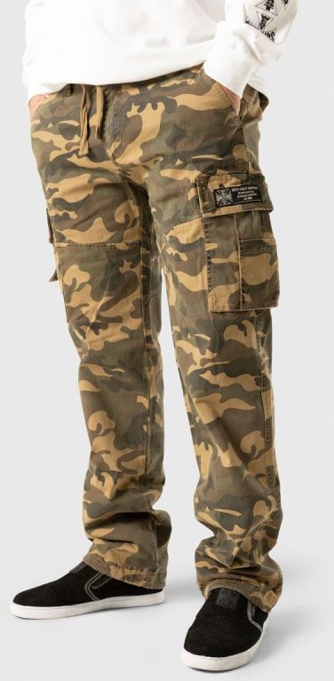 West Coast Chopperes kalhoty M-65 Cargo maskáčové M