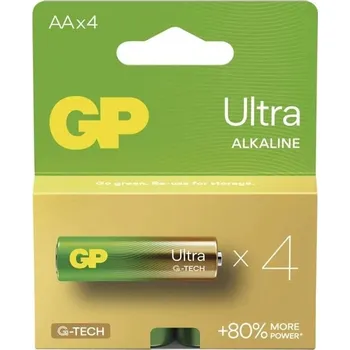 Článková baterie EMOS BATERIE GP AA 1,5V ULTRA ALKAL. BL.4KS LR6 GP15AU B02214