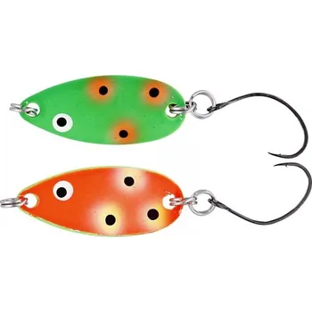 Umělá nástraha Pstruhová plandavka Westin Fidusen Slim Green & Orange Clown - 3 g, 3,3 cm