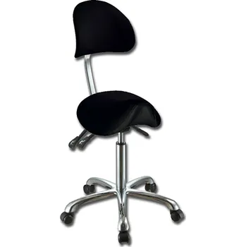 Taburet Výškově nastavitelná taburetka s tvarovaným sedákem a opěradlem (Zdravotnický nábytek)