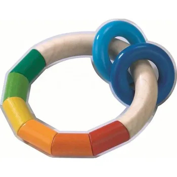 Dřevěná hračka Haba Dřevěná chrastítka a motorická hračka pro miminka Kruhy