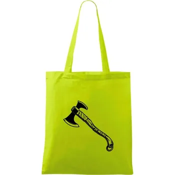 Viking sekera - Taška bavlněná - 42 x 38 cm ( Limetková )