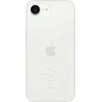 Pouzdro na mobilní telefon Silikonové pouzdro iSaprio - Apple iPhone 16e - čiré - Blíženci (Odolný silikonový kryt, obal, pouzdro iSaprio - Apple iPhone 16e - čiré - Blíženci - skvělá ochrana a pružnost, stylový UV potisk, lehkost, tiskne se v České republice)