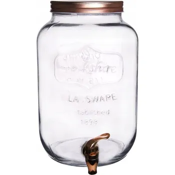 Dóza na potraviny Dóza na nápoje zavařovací sklenice nádoba na nápoje s kohoutkem a kohoutkem 8,8 l