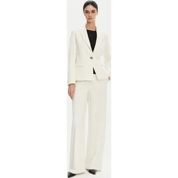 PINKO Kalhoty z materiálu Pergamino 100331 A20Q Bílá Regular Fit 42