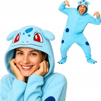 Dámské noční prádlo Pyžamo Overal Kigurumi Kostým Pokemon Bulbasaur S: 145 - 155 cm