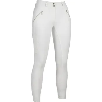 Vybavení pro jezdce Jezdecké rajtky HKM Lia - se silikonovým sedem, bílá, Dámské - 38