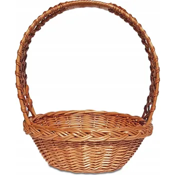 Nákupní košík Dárkový koš proutěný hnědý