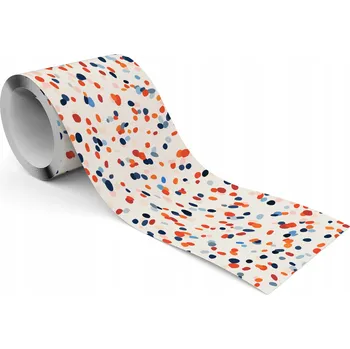 Fototapeta Samolepicí Dekorativní Bordura Bordura Barevné TEČKY Puntíky Abstrakce