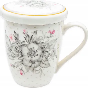 Hrnek Bella Fiore porcelán 340 ml