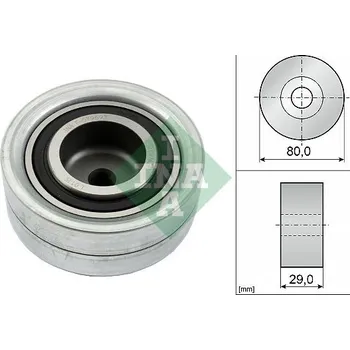 Rozvod motoru Vratná/vodicí kladka, ozubený řemen Schaeffler INA 532 0111 10