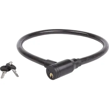 Zámek na kolo Zámek M-Wave 15x800mm pletený černý