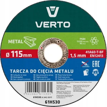 Řezný kotouč Řezací kotouč Verto Continuous 61H3T1 115 x 15 mm