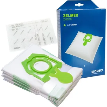 Sáček do vysavače Worwo Sáčky do vysavače ZELMER Orion 1500.0 S 4ks + filtr