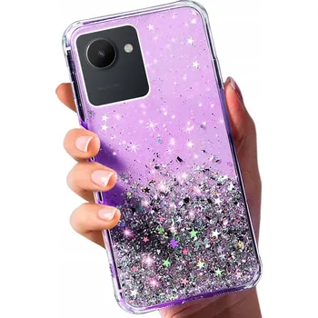 Pouzdro na mobilní telefon Zadní Kryt Radian pro Realme C30 / Narzo 50i Prime fialový