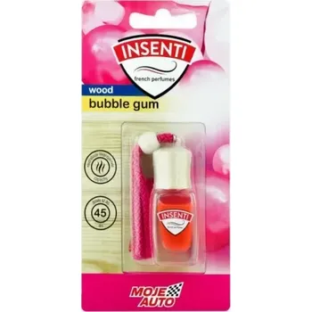MOJE AUTO INSENTI WOOD BUBBLE GUM - Závěsná vůně žvýkačka blister 8ml