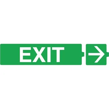 Příslušenství pro svítidlo LEG PIKTOGRAM 60958 EXIT-ŠIPKA 230X45 ZELENÁ