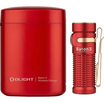 Svítilna Olight Baton 3 Premium Edition (ČERVENÁ) 1200 lumenů