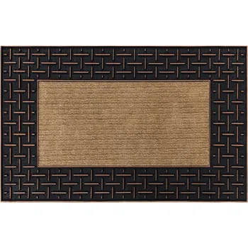 Rohožka UNIVERZÁLNÍ PROTISKLUZOVÁ ROHOŽKA 45x70 GUMA MŘÍŽKA hnědá #BH027