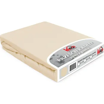 Prostěradlo Prostěradlo jersey s gumou 120x200 béžové světlé Constance KARO