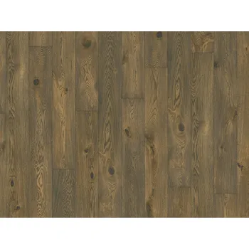 dřevěná podlaha Esco Karel IV Hořčičná šedá dřevěná podlaha 14/3*190, 1 m²