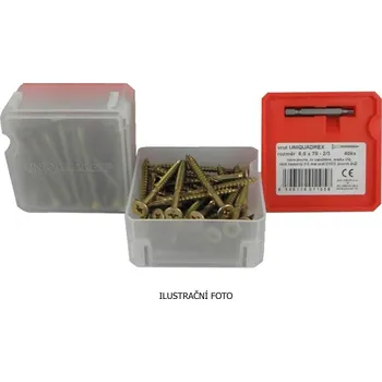 Vrut Deskovrut EASY DRIVE 6,0x80 UQ ZnŽL Q box 30ks AQ138