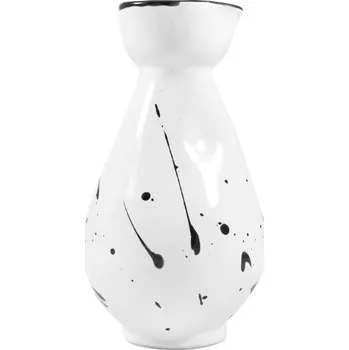 Karafa na sake bílá se zdobením, 250 ml