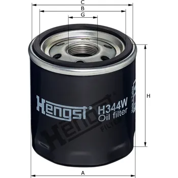 Olejový filtr Olejový filtr HENGST FILTER H344W