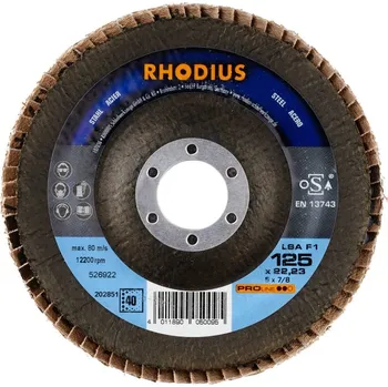 Brusný kotouč RHO KOTOUČ LAMELOVÝ LSA F1 KORUND 125X22,23 ZRNITOST PR.40 202851