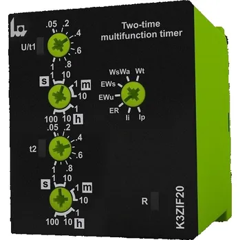 Relé TELE RELÉ ČASOVÉ K3ZIF20 24V AC/DC 110-240V AC ASYM. BLIKAČ DVOUČASOVÝ MULTIFUNKČNÍ MULTIFUNKČNÍ 2CO 24-240 V AC/DC 135700