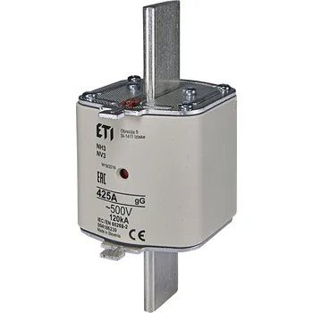 Autopojistky ETI POJISTKA NV3 GL-GG KOMBI 500V 425A, 004186230