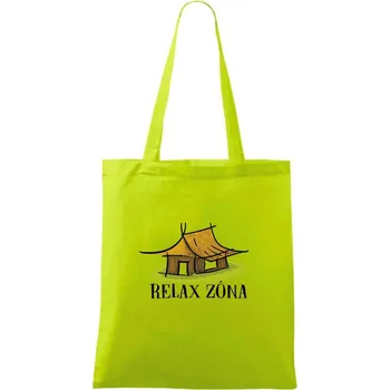 Relax zóna chalupa - Taška bavlněná - 42 x 38 cm ( Limetková )
