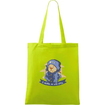 Z moře na váš stůl - Taška bavlněná - 42 x 38 cm ( Limetková )