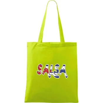 Salsa vlajka - Taška bavlněná - 42 x 38 cm ( Limetková )