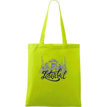 Istanbul Lettering - Taška bavlněná - 42 x 38 cm ( Limetková )