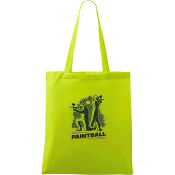 Paintball dvojice splash - Taška bavlněná - 42 x 38 cm ( Limetková )